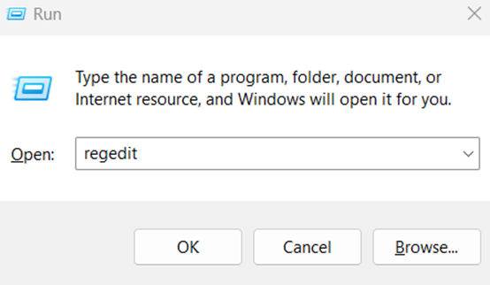 Open Registry Editor